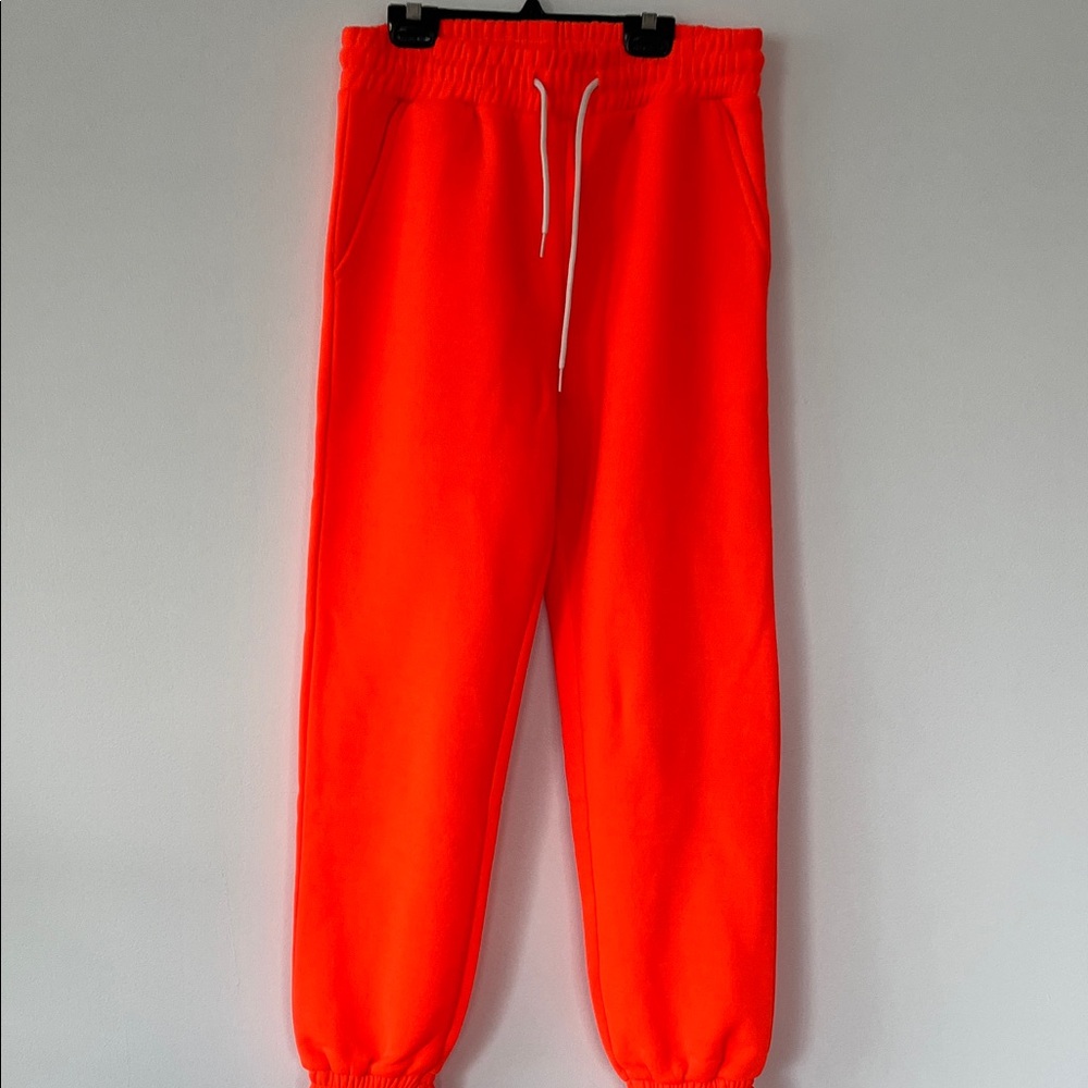NEW Orange Drawstring Sweatpants